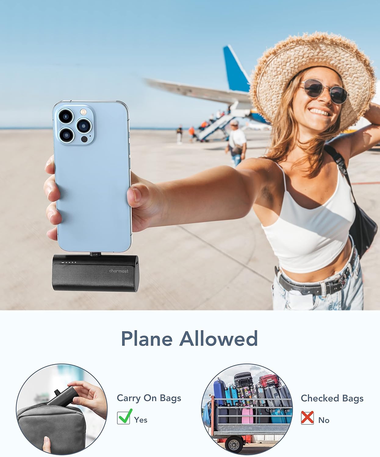 Charmast Small Portable Charger 5000mAh, Ultra-Compact 20W PD Fast Charging Power Bank Mini Battery Pack Compatible with iPhone 14/14 Pro Max/13/13 Pro Max/12/12 Pro Max/11/XR/X/8/7/6, and More - Image 7