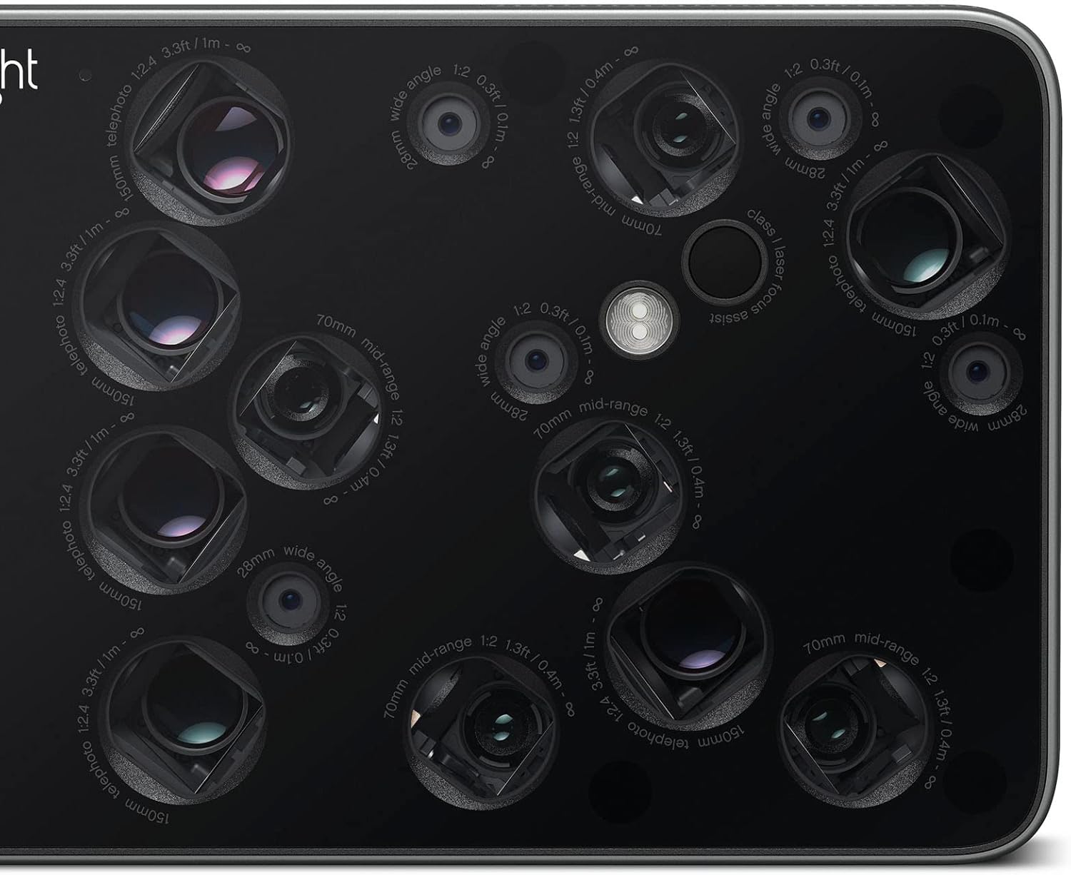 Light L16 - 4K Multi-Lense 52MP Pocket-Sized DSLR-Quality Camera with Built-in Wifi, Touchscreen, Software Updated Built-in 256GB Storage (New) - Image 3